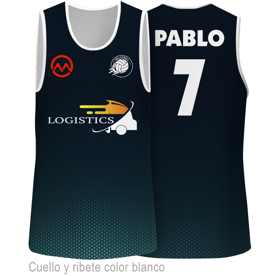 Camiseta voley sin mangas 100% fullprint personalizada