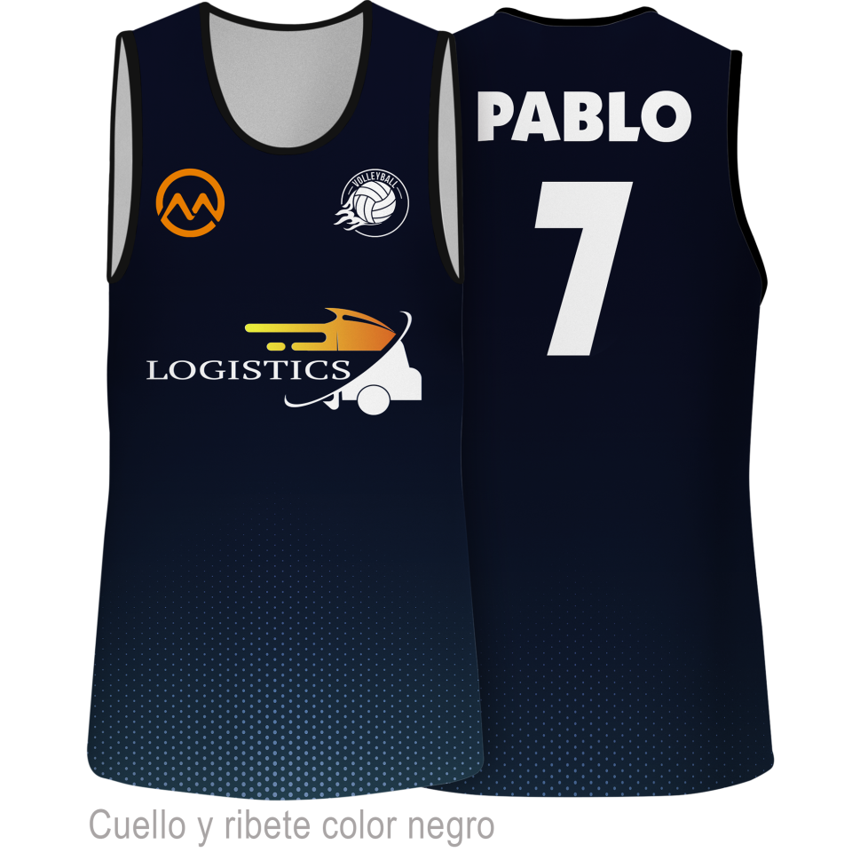 Camiseta voley sin mangas 100% fullprint personalizada