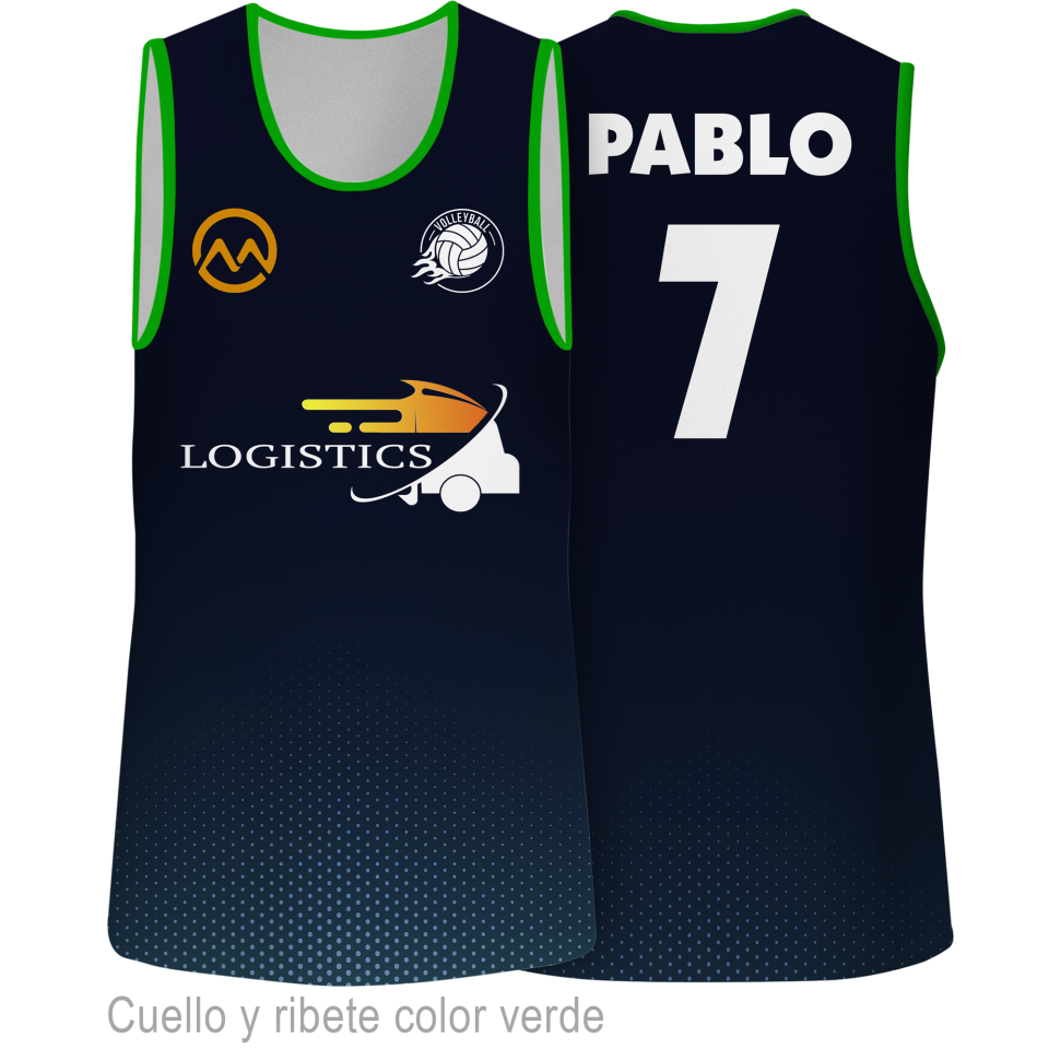 Camiseta voley sin mangas 100% fullprint personalizada