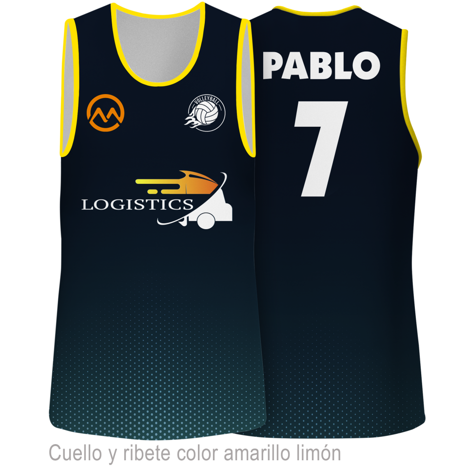 Camiseta voley sin mangas 100% fullprint personalizada