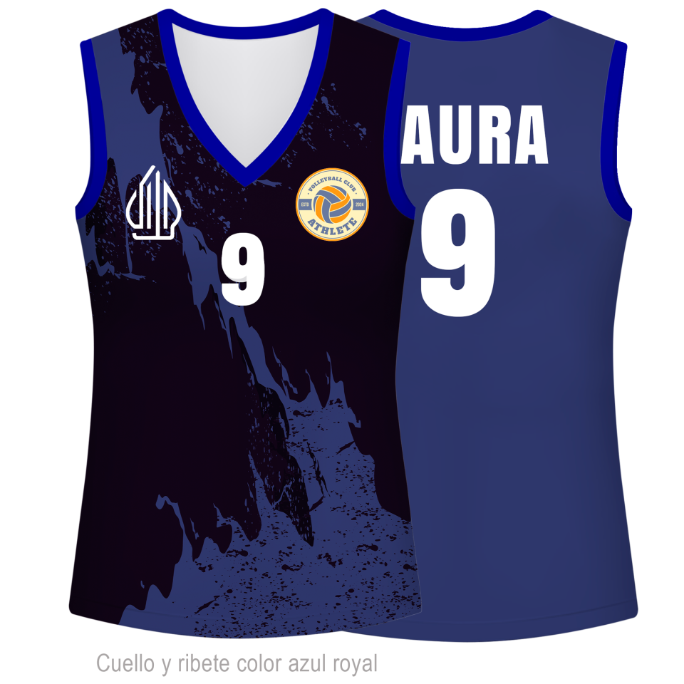Camiseta voley de mujer sin mangas 100% fullprint personalizada