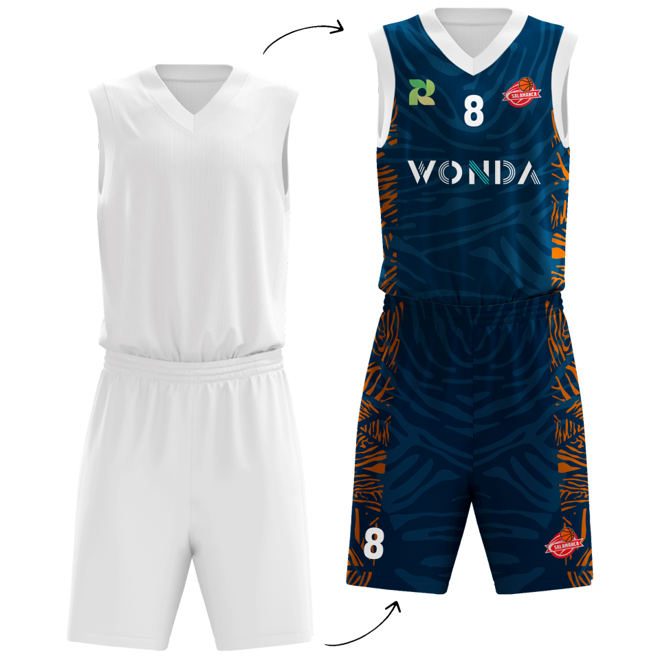 Conjunto de baloncesto 100% fullprint personalizado