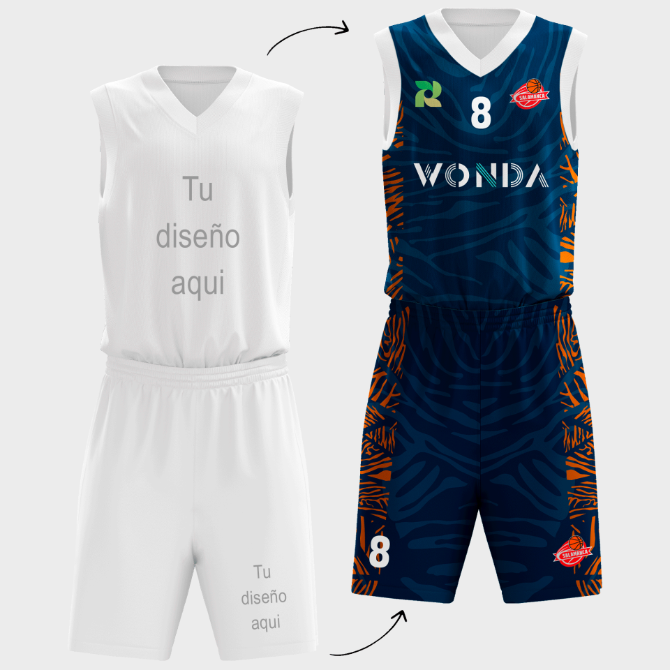 Conjunto de baloncesto 100% fullprint personalizado