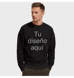 Sudadera sin capucha oversize personalizada