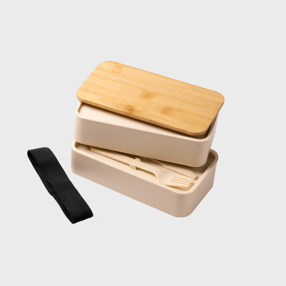 Fiambrera de bambú personalizada