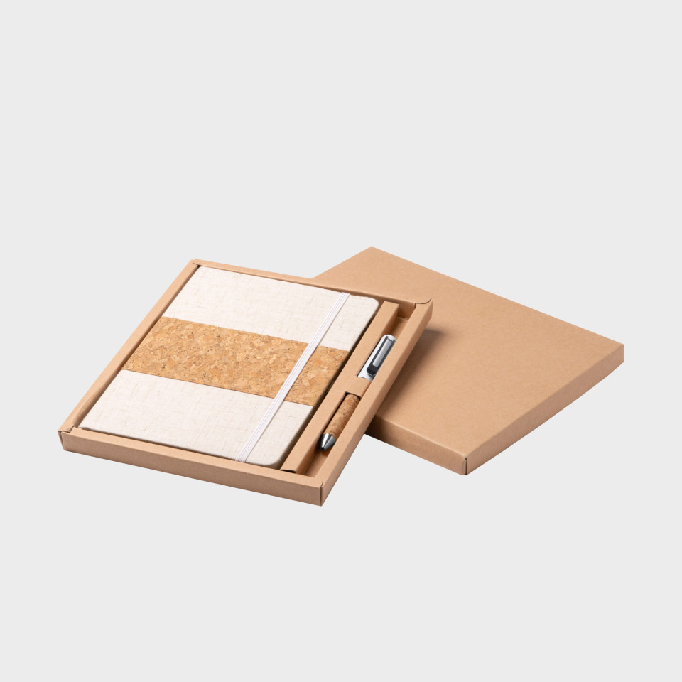 Set de libreta y bolígrafo personalizado