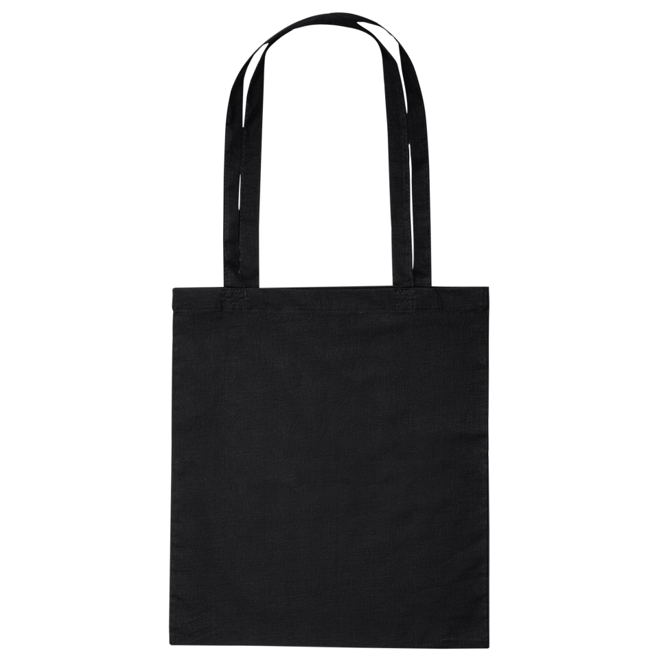 Bolsa de tela negra personalizada urgente