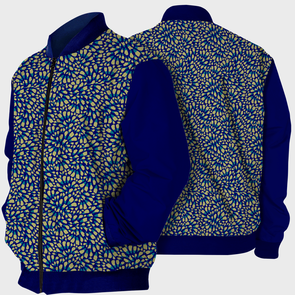 Chaqueta Bomber Clavel Azul