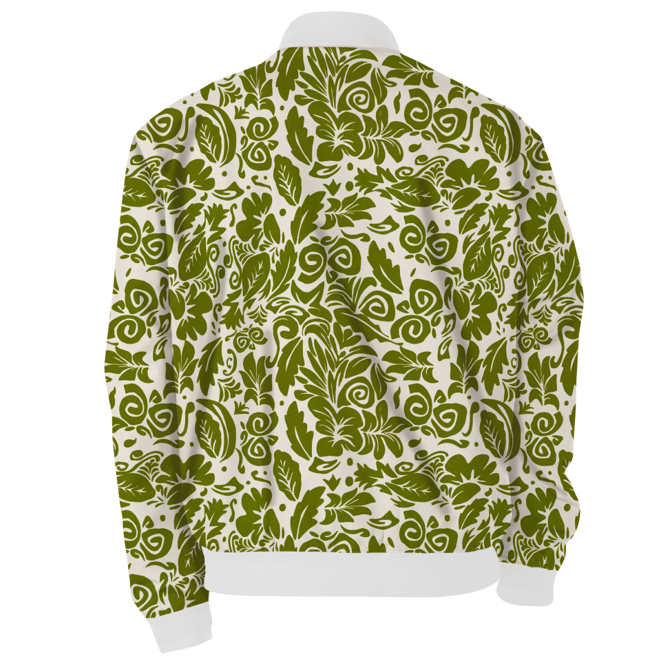 Chaqueta Bomber Estampa Oliva