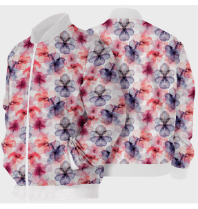 Chaqueta Bomber Flores de Acuarela