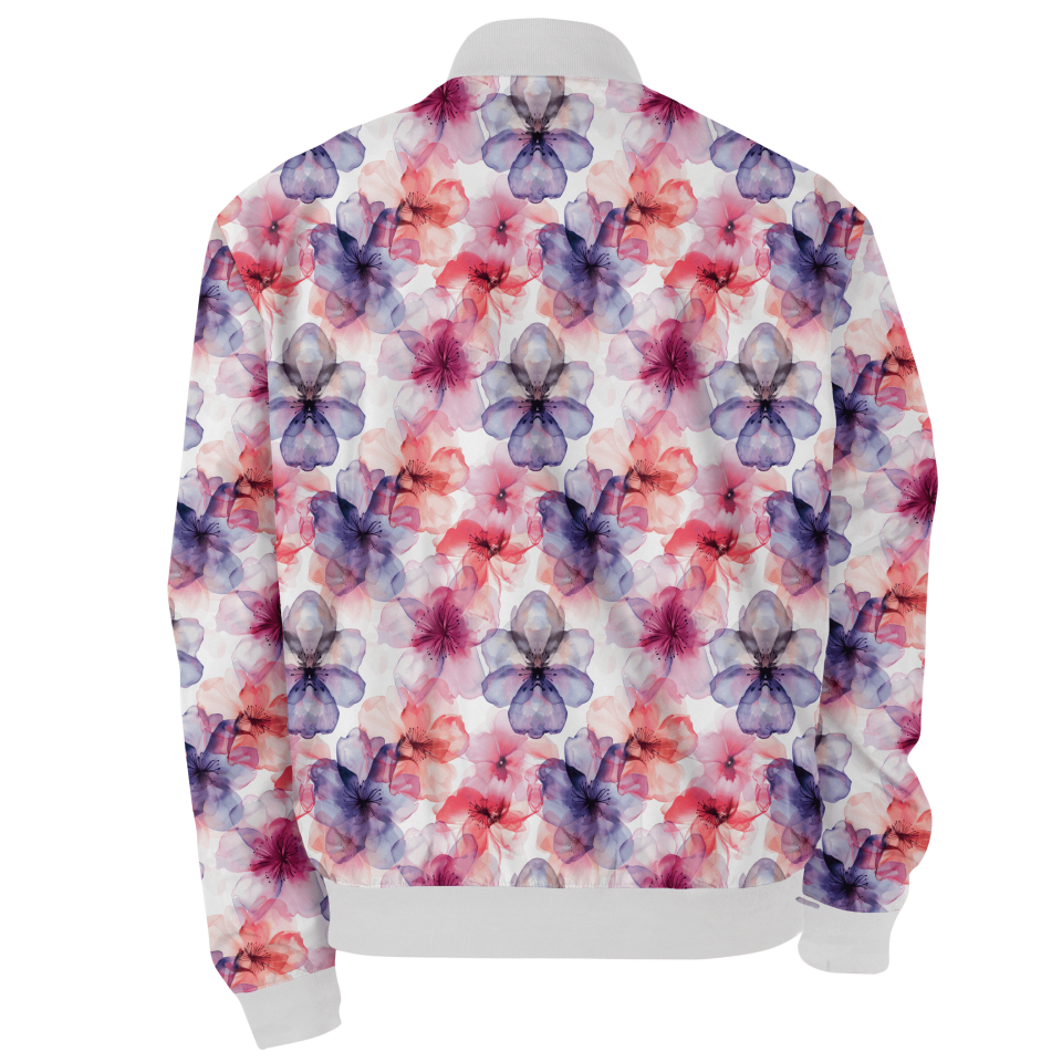 Chaqueta Bomber Flores de Acuarela