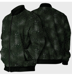 Chaqueta Bomber Piel de Cocodrilo