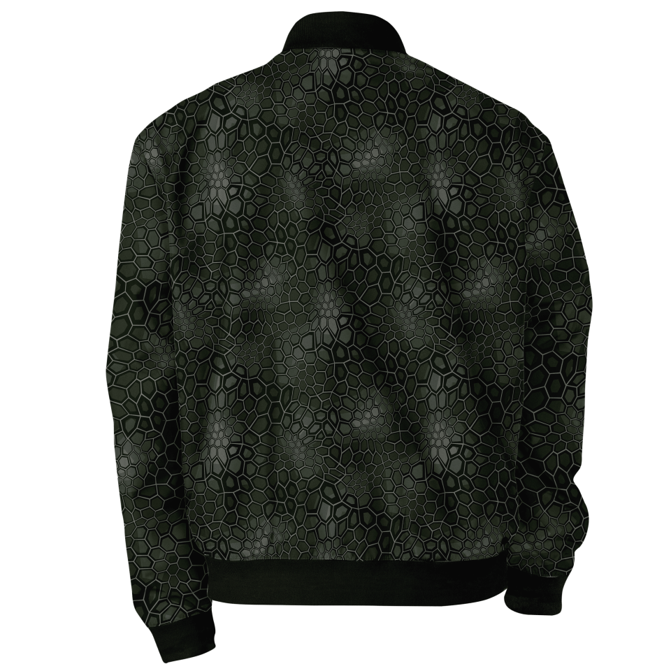 Chaqueta Bomber Piel de Cocodrilo