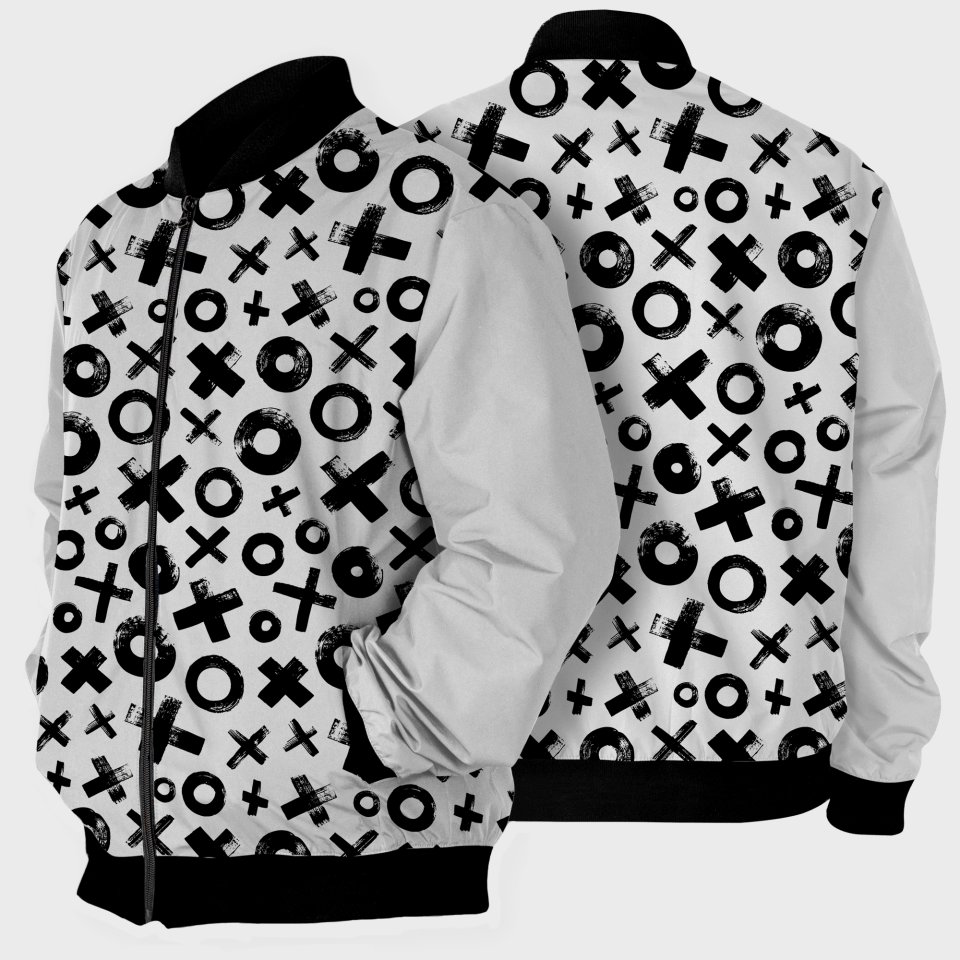 Chaqueta Bomber Tres En Raya