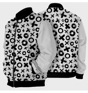 Chaqueta Bomber Tres En Raya