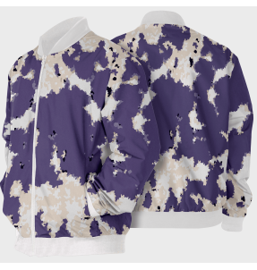 Chaqueta Bomber Vaca Lila