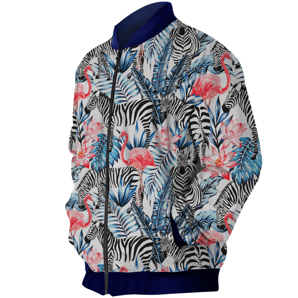 Chaqueta Bomber Zebra Tropical