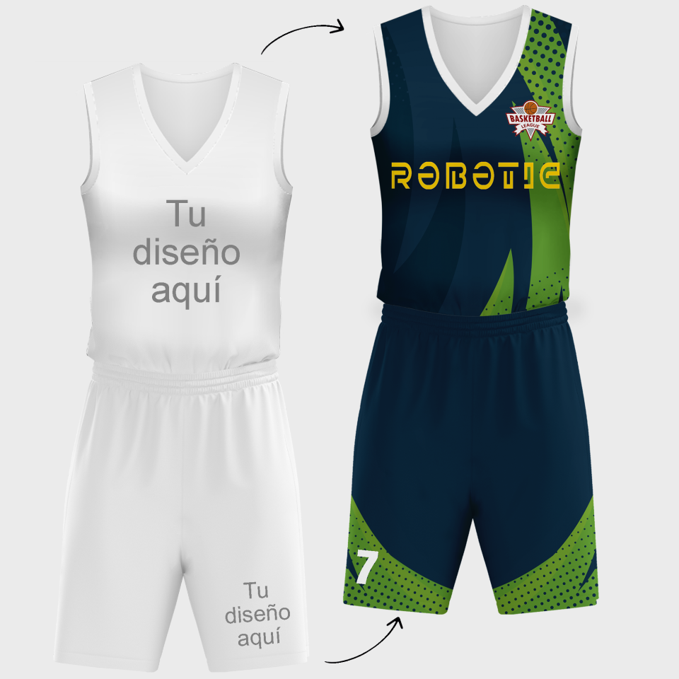 Conjunto de baloncesto de mujer 100% fullprint personalizado
