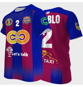 Camiseta multideporte sublimada modelo Montreal rayas