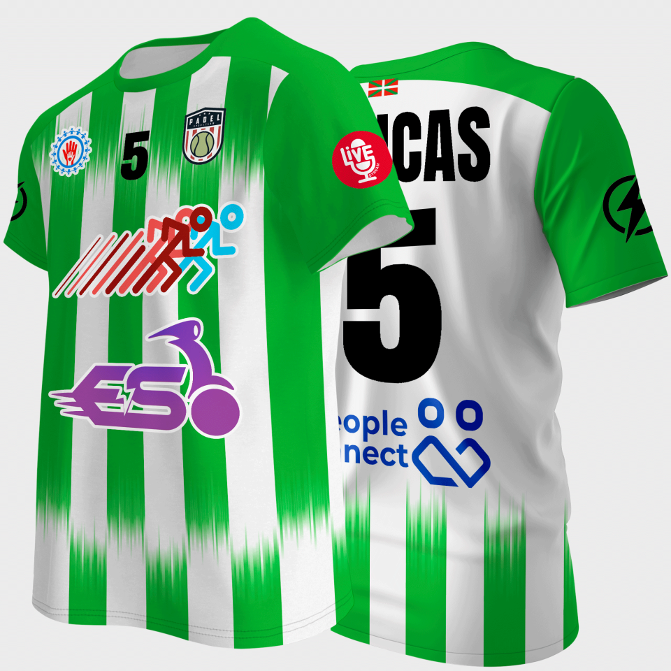 Camiseta multideporte sublimada modelo Inter rayas