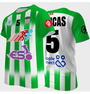 Camiseta multideporte sublimada modelo Inter rayas