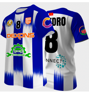 Camiseta multideporte sublimada modelo Ayamonte rayas