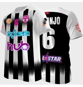 Camiseta multideporte sublimada modelo Stripe rayas