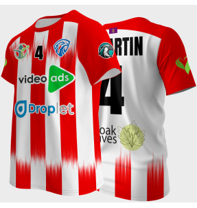 Camiseta multideporte sublimada modelo Real rayas