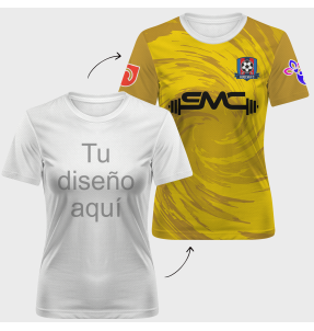 Camiseta fútbol de mujer 100% fullprint personalizada