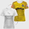 Camiseta fútbol de mujer 100% fullprint personalizada