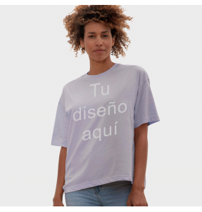 Camiseta oversize de mujer personalizada