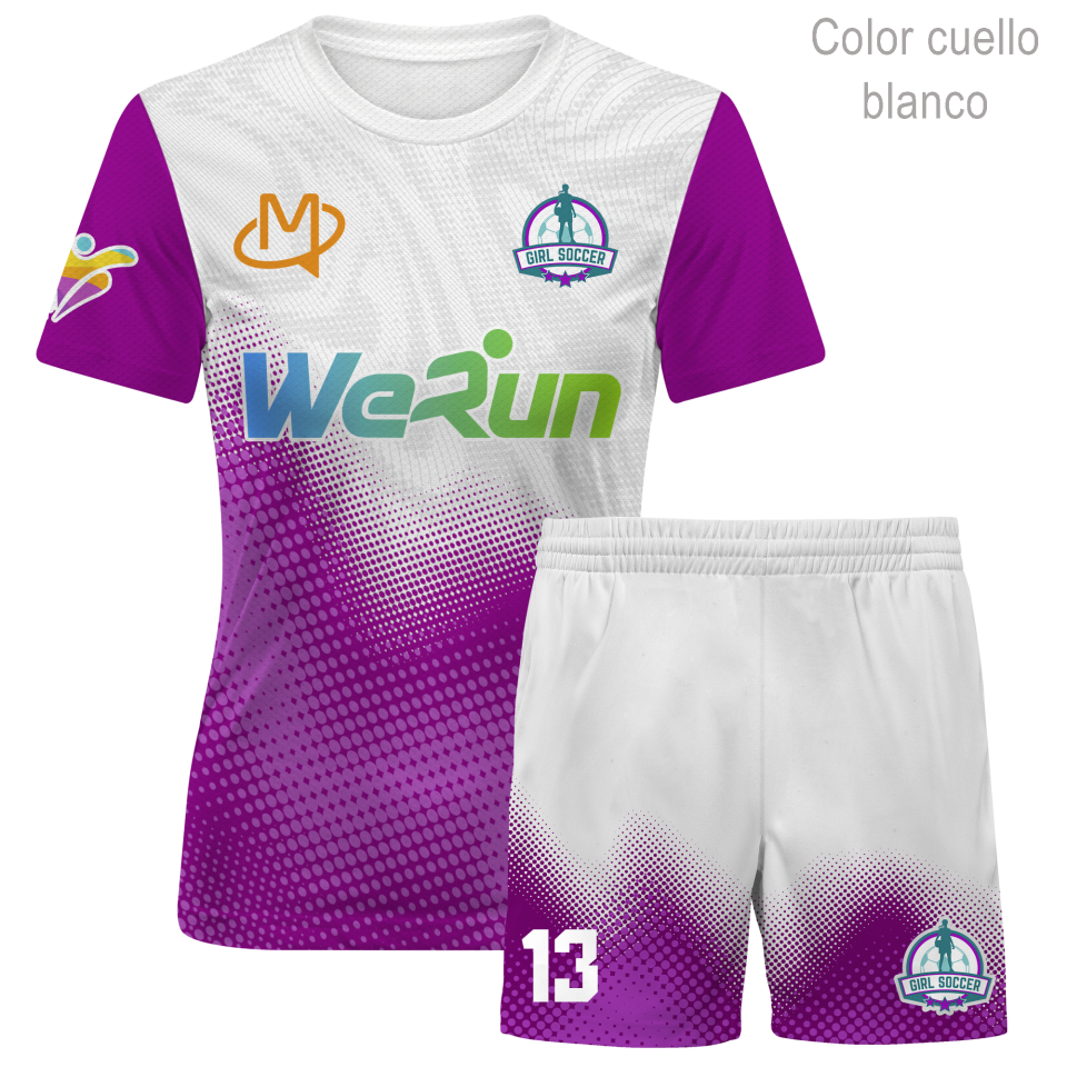 Conjunto de fútbol de mujer 100% fullprint personalizado