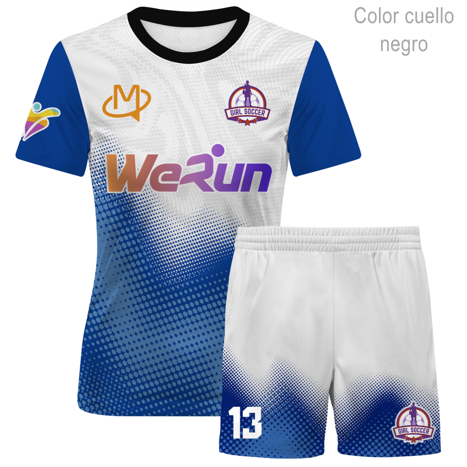 Conjunto de fútbol de mujer 100% fullprint personalizado