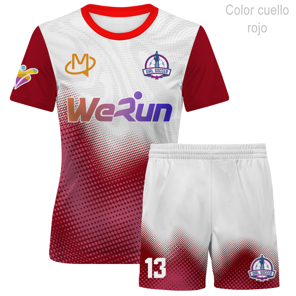 Conjunto de fútbol de mujer 100% fullprint personalizado
