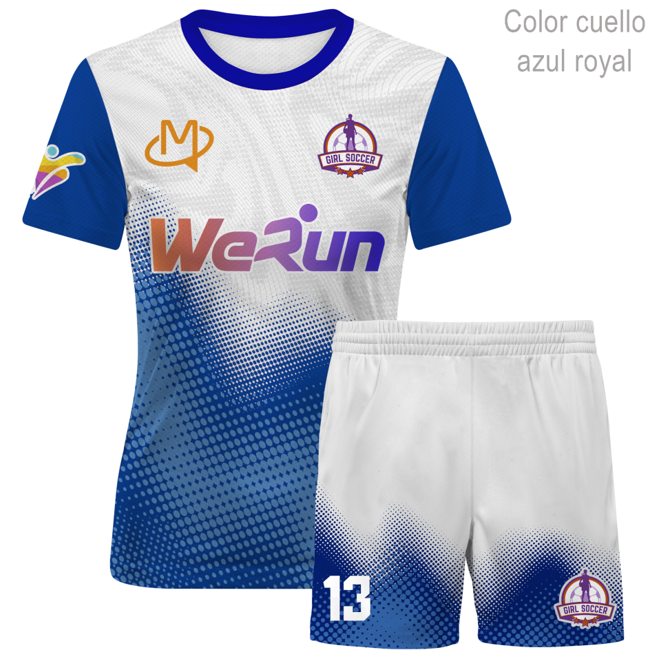 Conjunto de fútbol de mujer 100% fullprint personalizado
