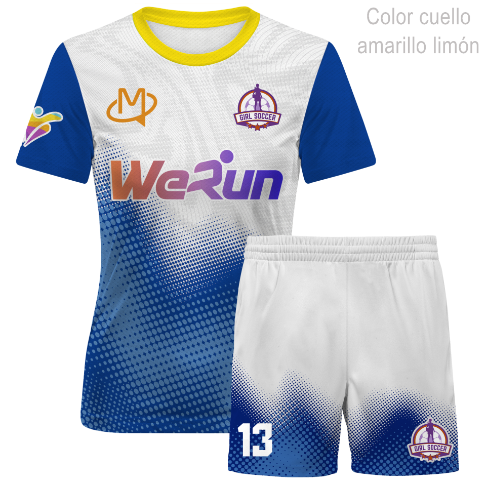 Conjunto de fútbol de mujer 100% fullprint personalizado