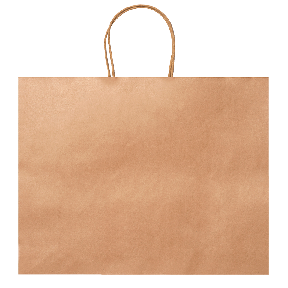 Bolsa de papel MAPLE en acabado natural personalizada