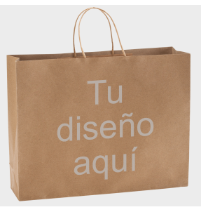 Bolsa de papel MAPLE en acabado natural personalizada