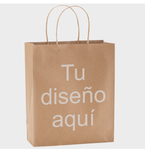 Bolsa de papel ARCE acabado natural personalizada