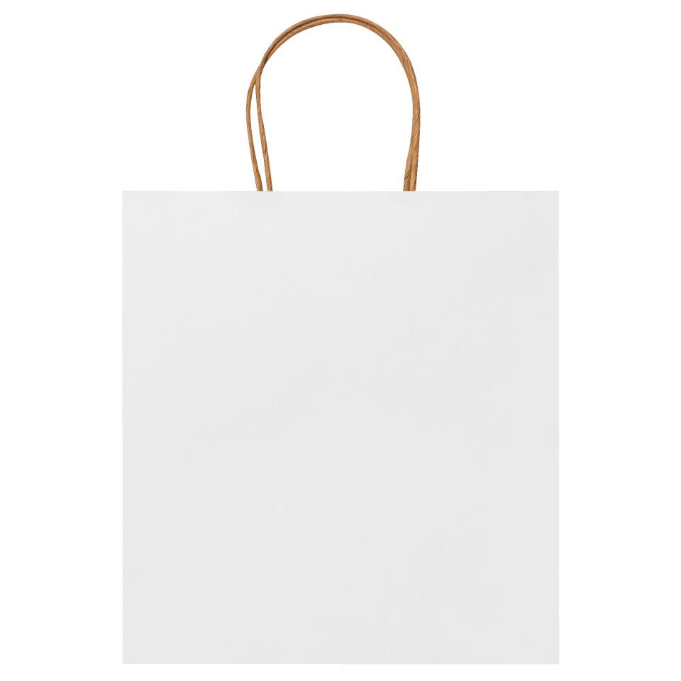 Bolsa de papel Haya en acabado natural personalizada