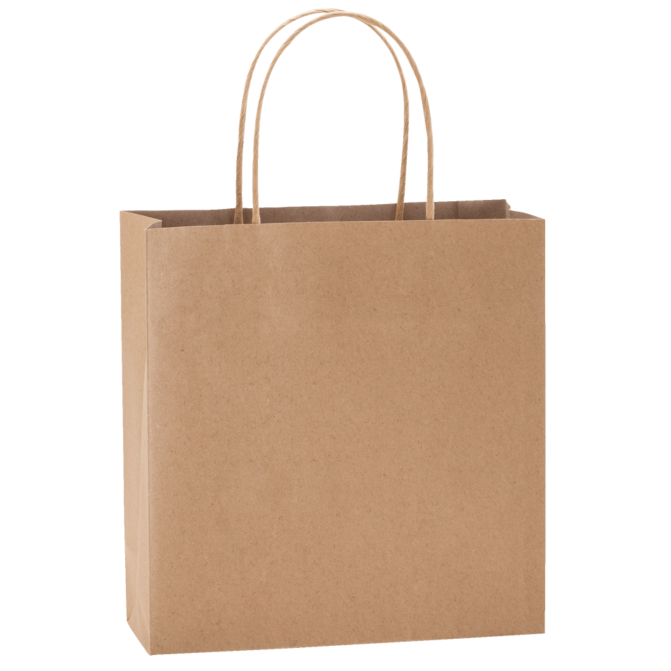 Bolsa de papel Haya en acabado natural personalizada