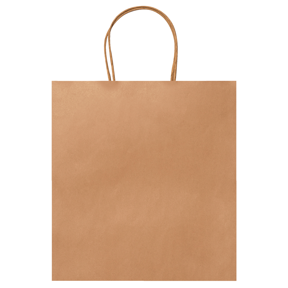 Bolsa de papel Haya en acabado natural personalizada