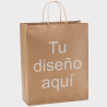 Bolsa de papel ROBLE en acabado natural personalizada