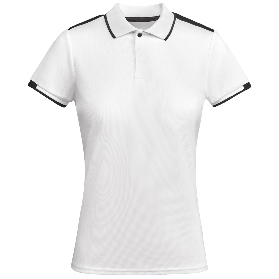 Conjunto de mujer pádel polo técnico bicolor y falda personalizado