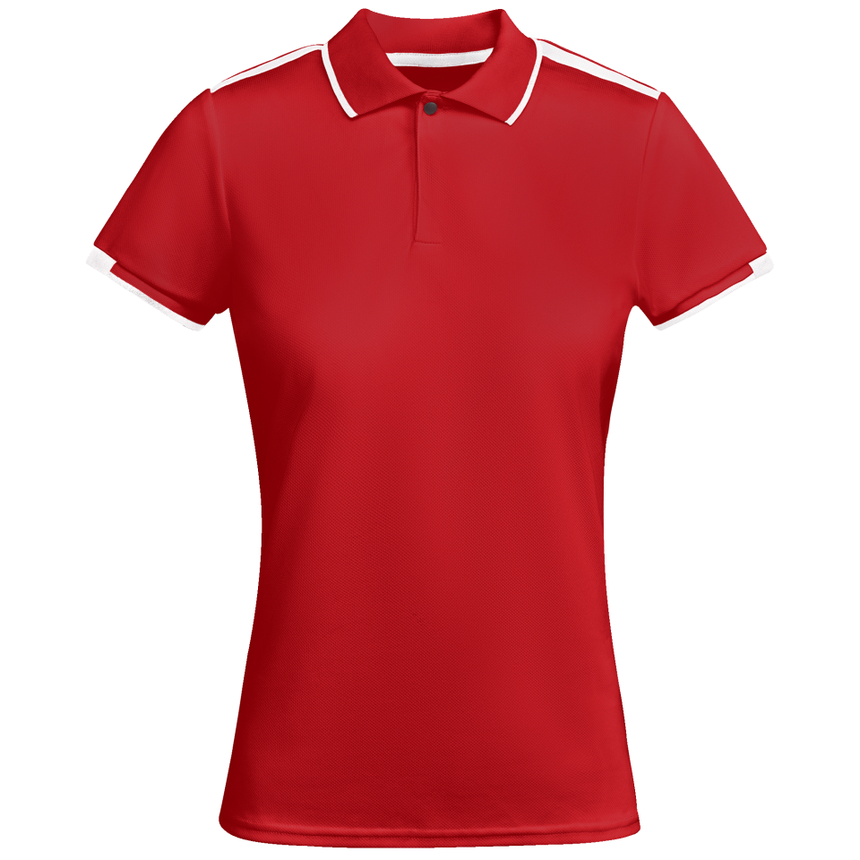 Conjunto de mujer pádel polo técnico bicolor y falda personalizado