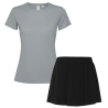 Conjunto de mujer pádel camiseta técnica y falda personalizado