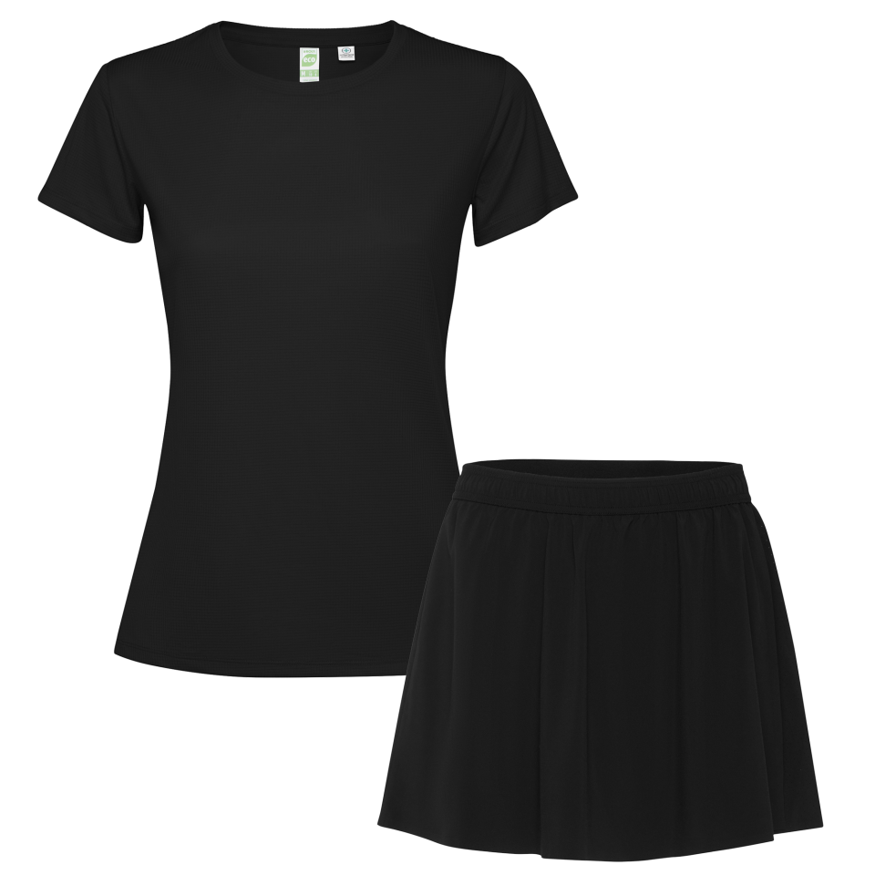 Conjunto de mujer pádel camiseta técnica y falda personalizado