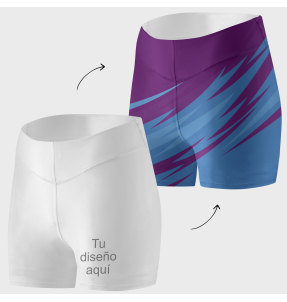 Malla running corta de mujer 100% fullprint personalizada