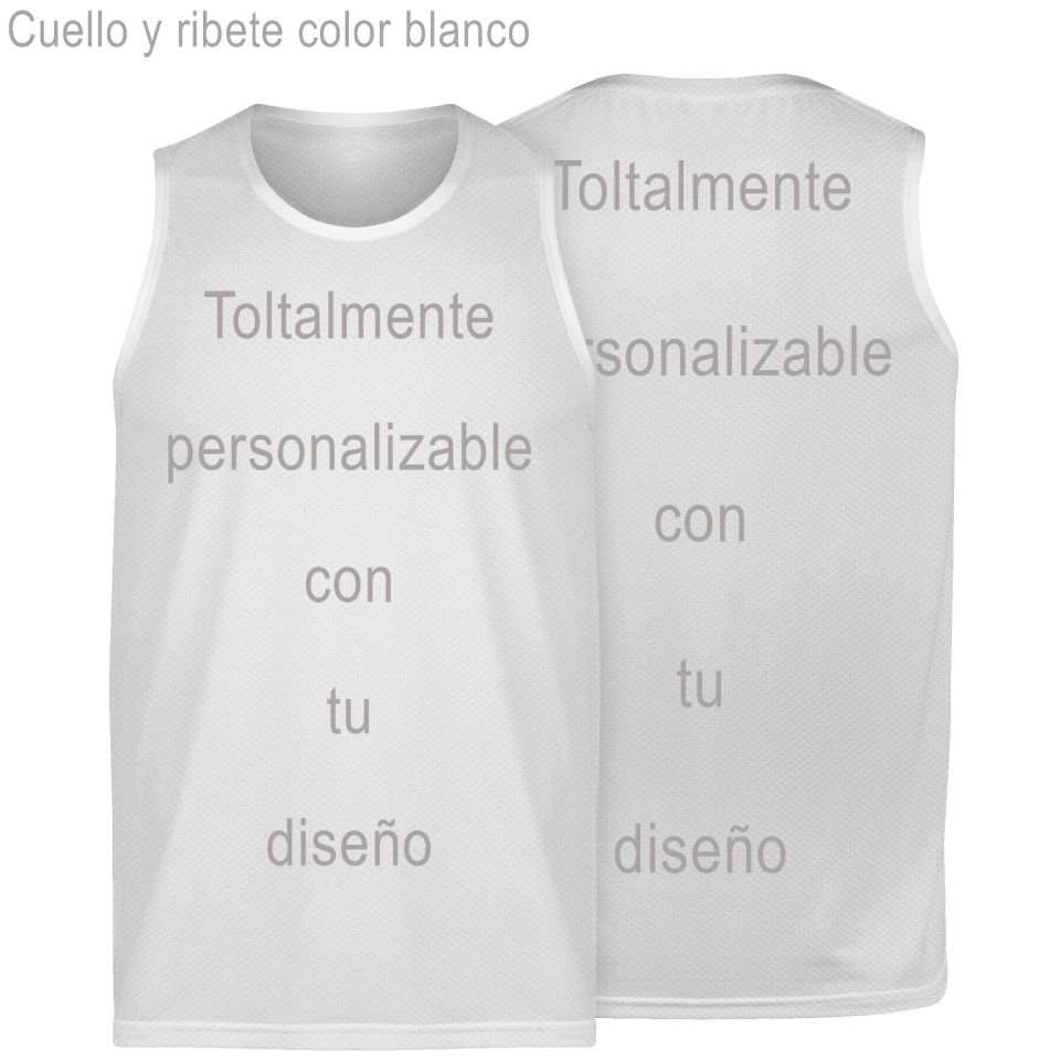 Camiseta running sin mangas 100% fullprint personalizada