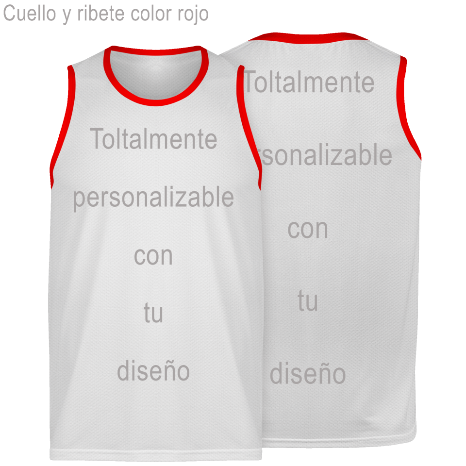 Camiseta running sin mangas 100% fullprint personalizada